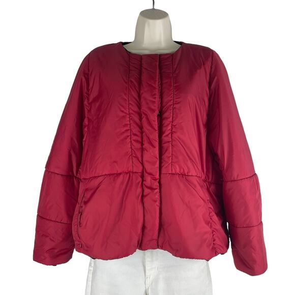 I'M ISOLA Marras Red Full Zip Puffer Jacket Red Size 40/ US 4 - Picture 3 of 10